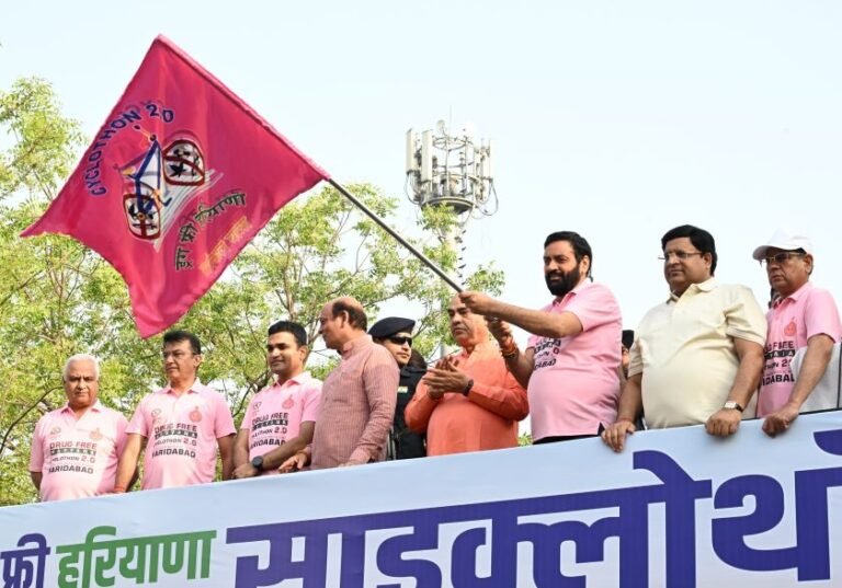 Pedalling for a Purpose: CM Nayab Singh Saini’s Cyclothon 2.0 Rolls Out a Drug-Free Haryana Movement