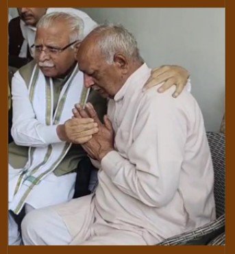 मातम में बदली खुशियां: लेफ्टिनेंट विनय नरवाल के घर पहुंचे केंद्रीय मंत्री मनोहर लाल, जताया शोक