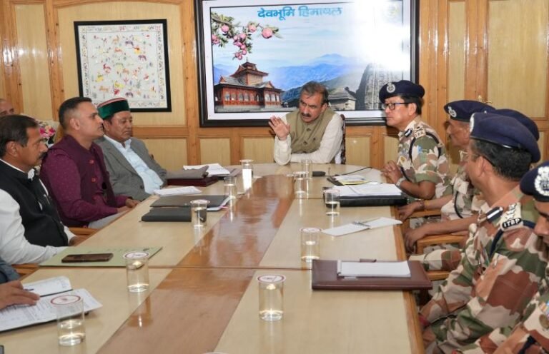 Himachal CM Meets ITBP Commander to Boost Border Security, Rural Economy, and Tourism in Frontier Districts