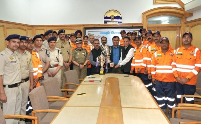 Himachal’s SDRF Shines Nationally as Chief Minister Sukhu Commends Their Role in Disaster Management