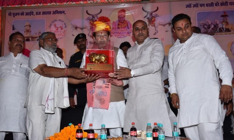 कैबिनेट मंत्री ने गांव पहरावर स्थित गौशाला में आयोजित कार्यक्रम में की शिरकत, 11 लाख गौशाला को देने की घोषणा